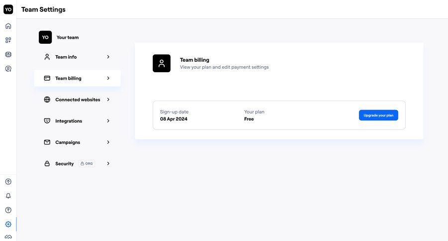 Maze
			 sidebar settings sidebar navigation team management account management billing history team billing ui page example