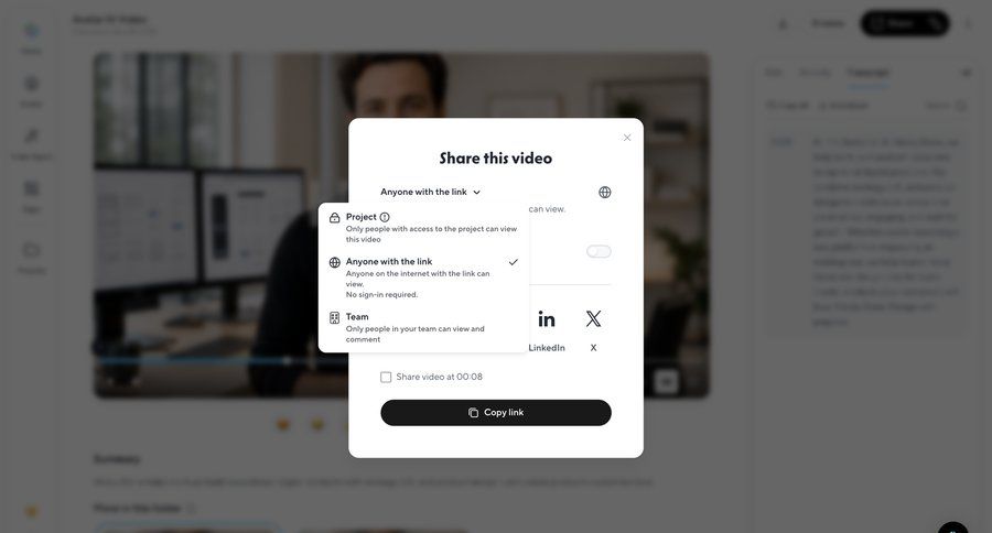 HeyGen
			 access control ui page example