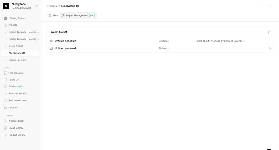 Programa
			 task management project management project setup file management file organization sidebar ui page example