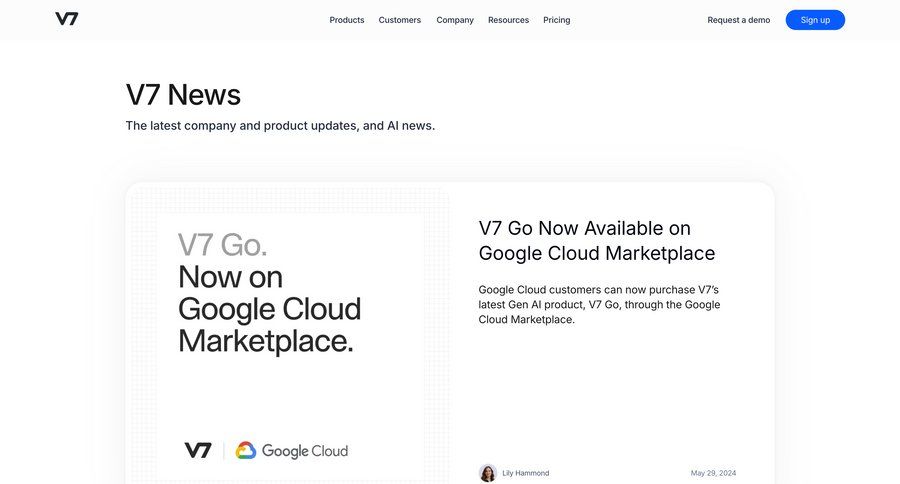 V7
			article news company new editorial blog post product update news article article feature article ui page example