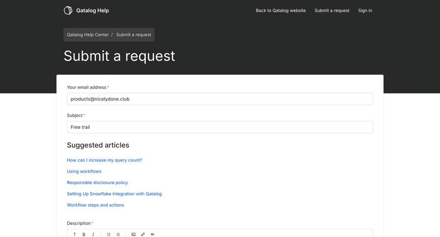 Qatalog
			 extend trial contextual help ui page example