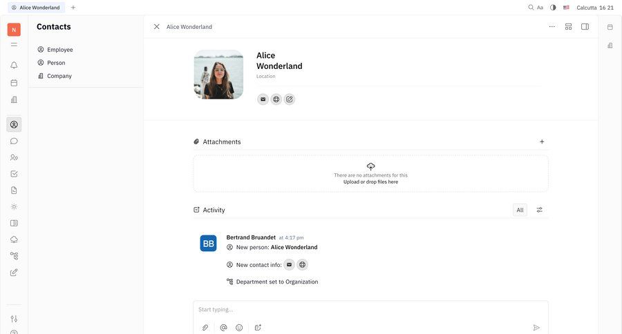 Huly
			 sidebar navigation account management grid file upload full-screen layout communication upload file modern ui page example