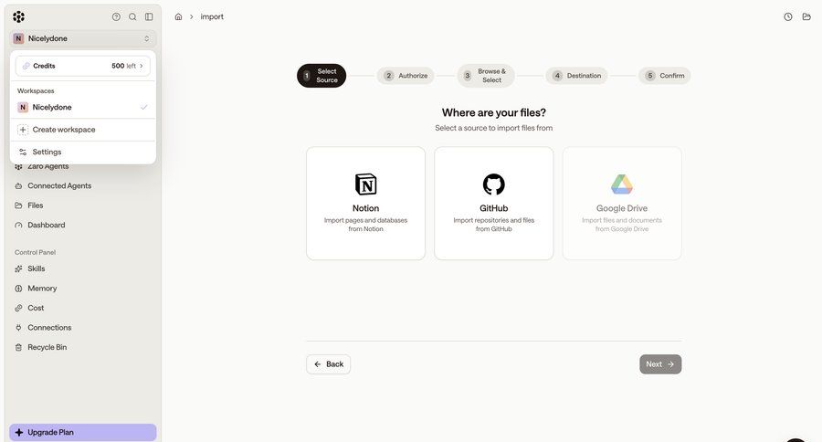 Zaro
			 integration setup import wizard ui page example