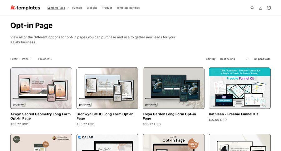 Kajabi
			 free templates pagination ui page example