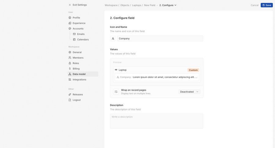Twenty
			 data management configuration settings sidebar navigation grid form progress indicator full-screen layout form layout configuration screen ui page example