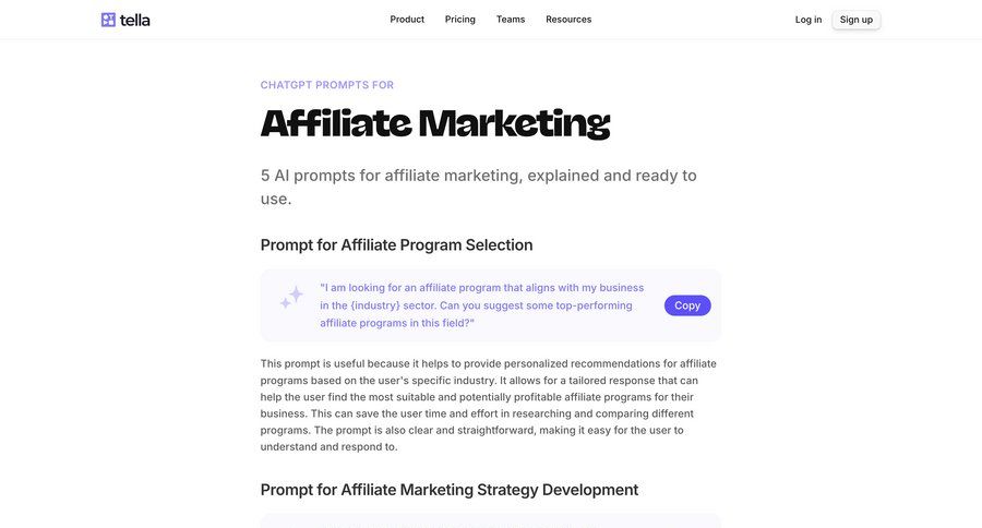 Tella
			 video editor call recording editorial blog post news article article feature article affiliate program campaign creation ui page example