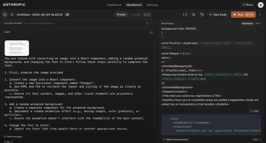 Anthropic
			 task management split view dark theme code editing tutorial menu location map dashboard layouts map view markdown editor code snippet ui page example