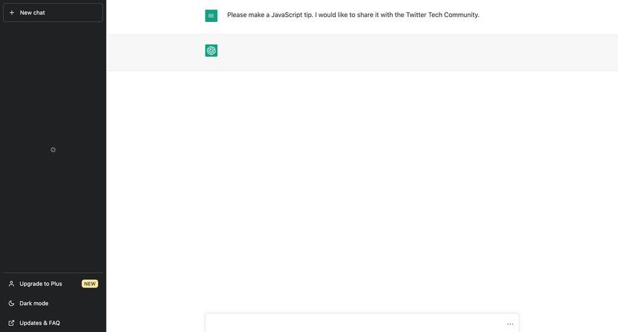 OpenAI
			 artificial intelligence account management conversational interface sidebar chat menu chat interface conversational ui page example