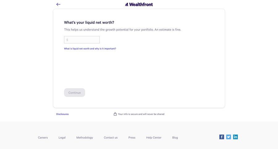 Wealthfront
			       ux ui design
