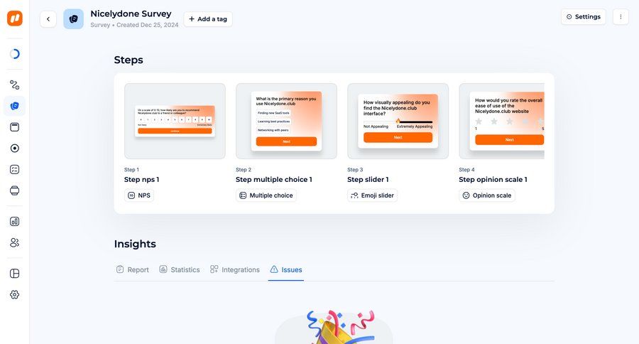 Jimo
			 dashboard grid data analysis feedback collection issue tracking insight folder progress modern ui page example