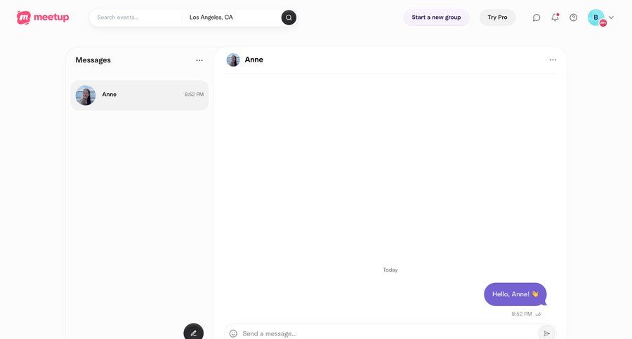 Meetup
				home ui page example