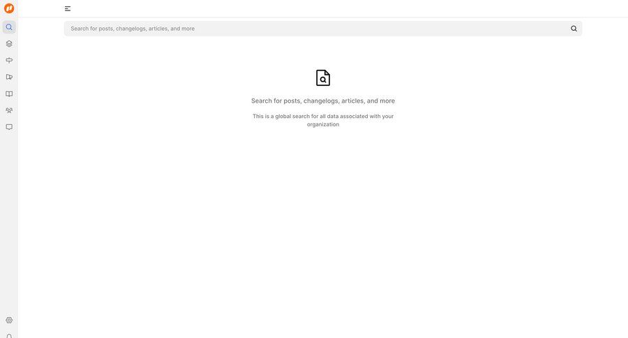 FeatureOS
			 content discovery sidebar global search ui page example