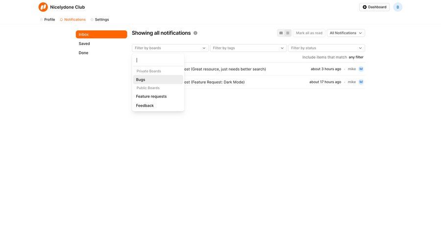FeatureOS
			 grid notification management inbox management inbox menu ui page example