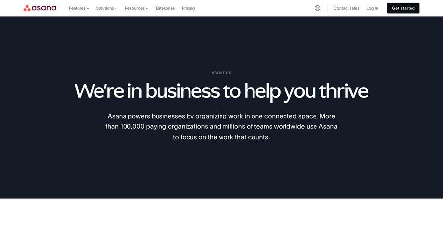 Asana
			news about & company mission values new accordion enterprise ui page example