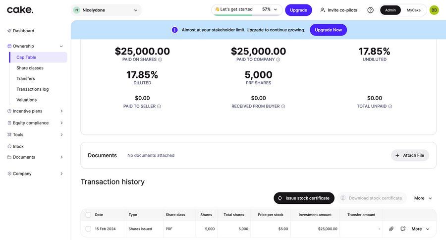 Cake
				list ui page example