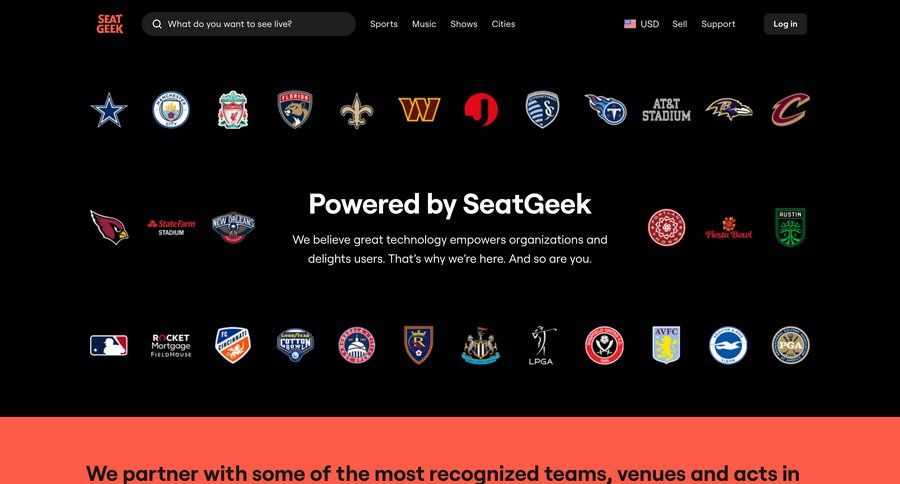 SeatGeek
			enterprise modern enterprise partners interactive map world map press release ui page example