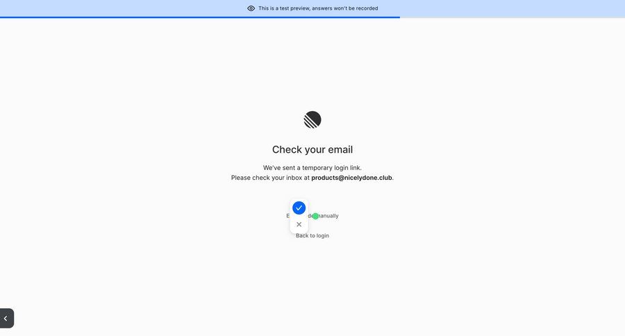 Wynde
			 confirmation authentication email verification ui page example