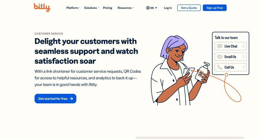 Bitly
			 free tier media gallery payment confirmation signup confirmation order tracking ui page example