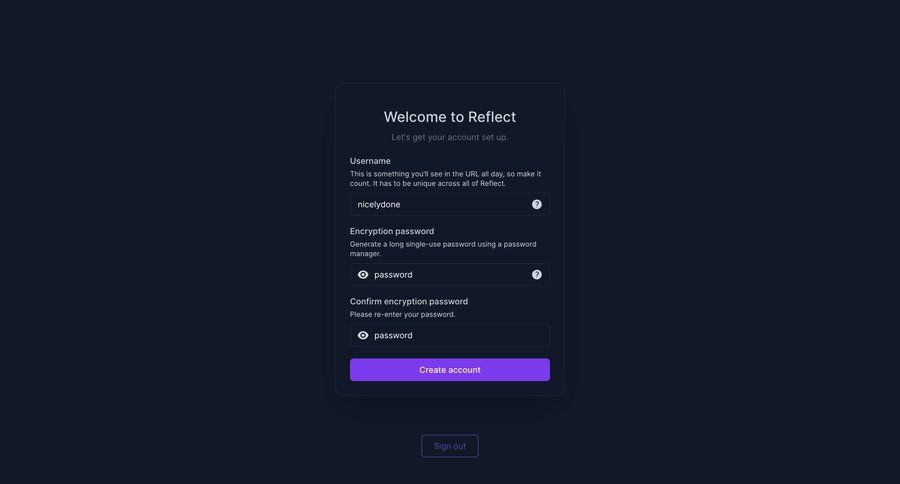 Reflect
			       ux ui design