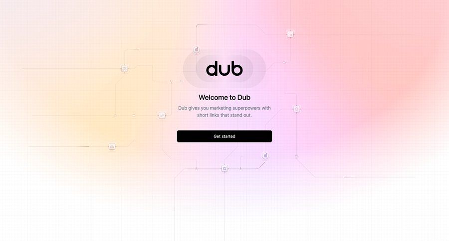 Dub
			 grid onboarding account creation full-screen layout call to action setup on boarding modern ui page example