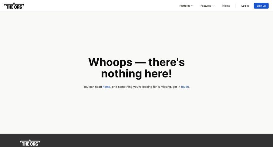 The org
				404 ui page example