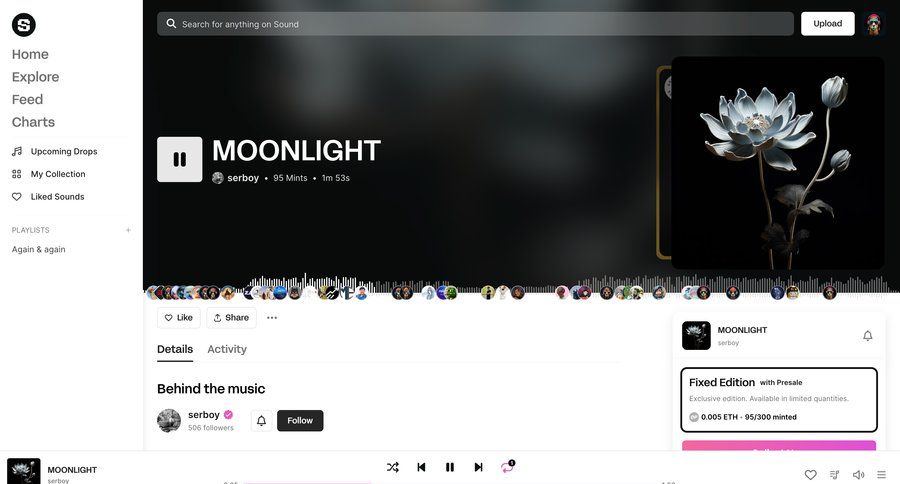Sound.xyz
			         ux ui design