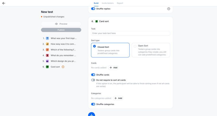 Wynde
			 form user research create setup ui page example