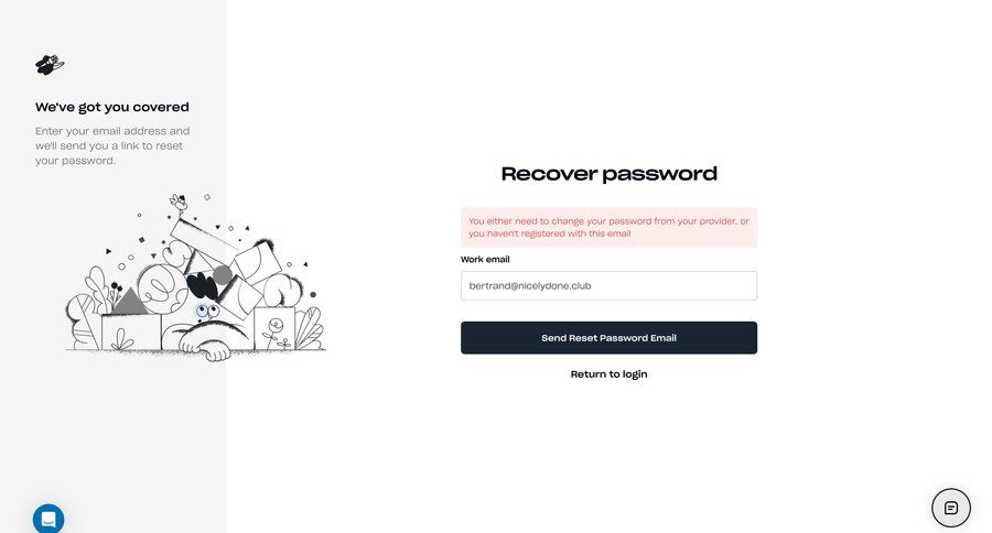 Distrobird
				password reset page example
