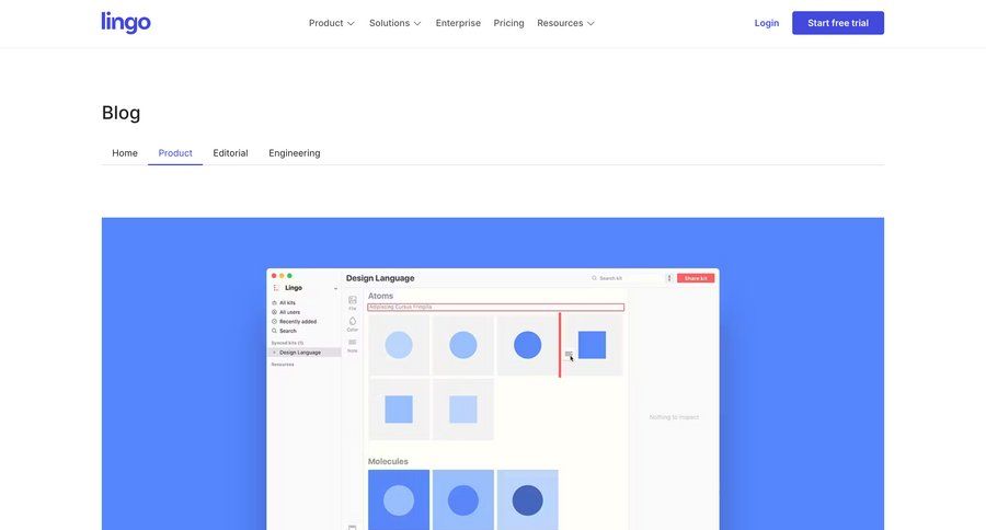 Lingo
				article ui page example