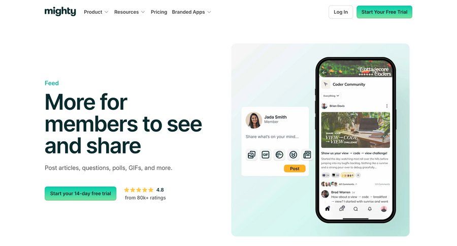 Mighty
				signup ui page example