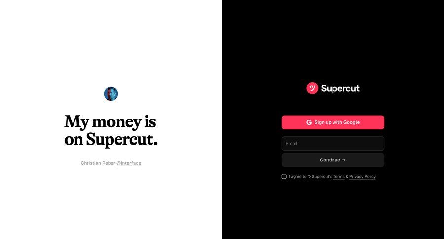 Supercut
			           ux ui design