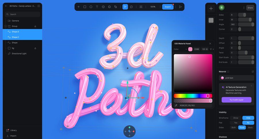 Spline
			 grid editor design split view wireframe controls ui page example