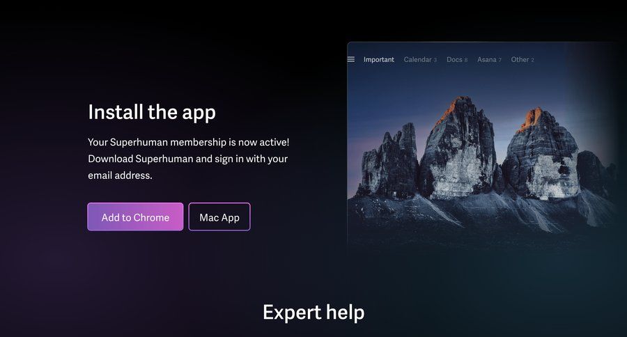 Superhuman
			      ux ui design