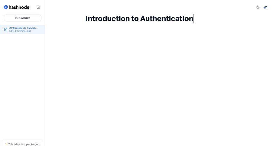 Hashnode
			 content management editor document management document creation document list wysiwyg sidebar editorial blog post markdown editor ui page example