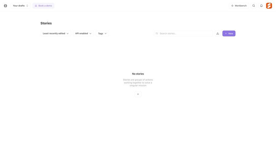 Tines
			 content management dashboard project management workflow filter controls empty state message dropdown filters blank state void blank non-ideal state empty page prompt create download search menu ui page example