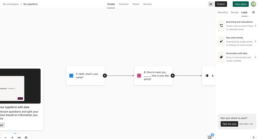 Typeform
			     ux ui design