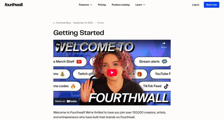 Fourthwall
				guide ui page example