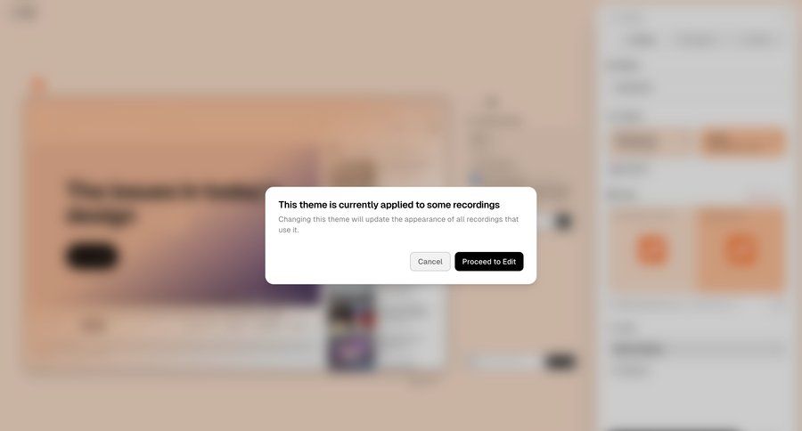Supercut
			modal & popover warning state settings confirmation call recording confirmation message ui page example