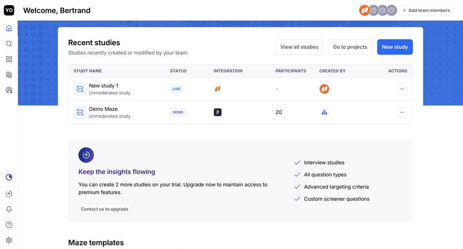 Maze
			 dashboard overview ui page example