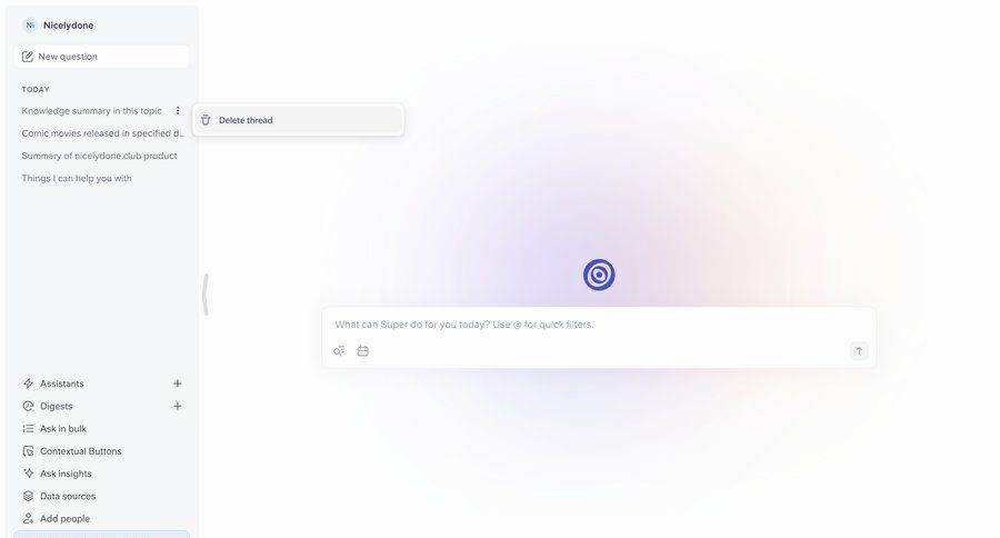 Super
				list ui page example