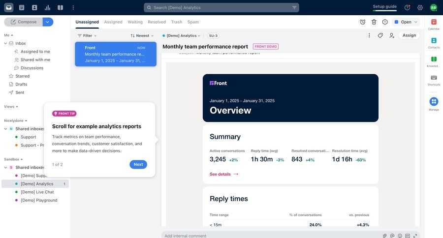 Front
			 dashboard sidebar navigation grid analytics dashboard task communication tutorial sidebar communication chat messages data visualization performance metrics guided tour download report summary analytics ui page example