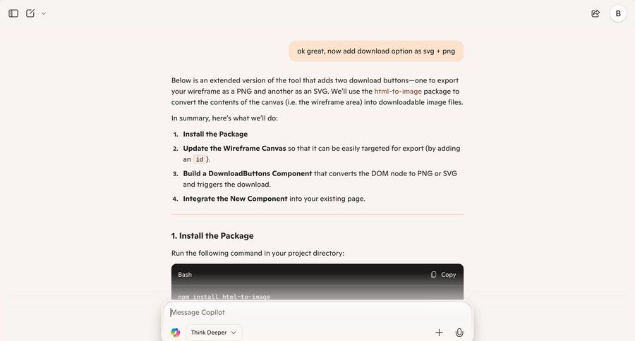 Copilot
			guide documentation content documentation message full-screen layout ui page example