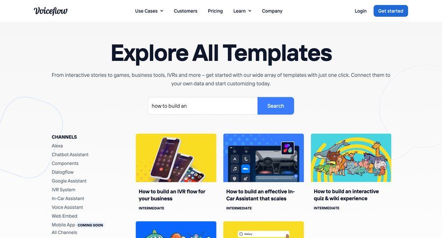Voiceflow screen example