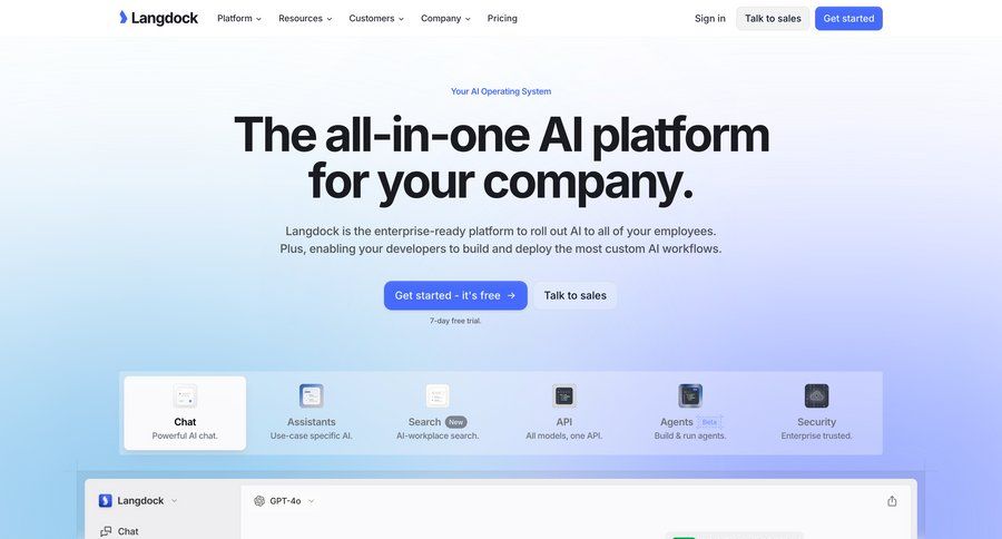 Langdock
			 coming soon homepage home page testimonials customer stories global search search results ui page example