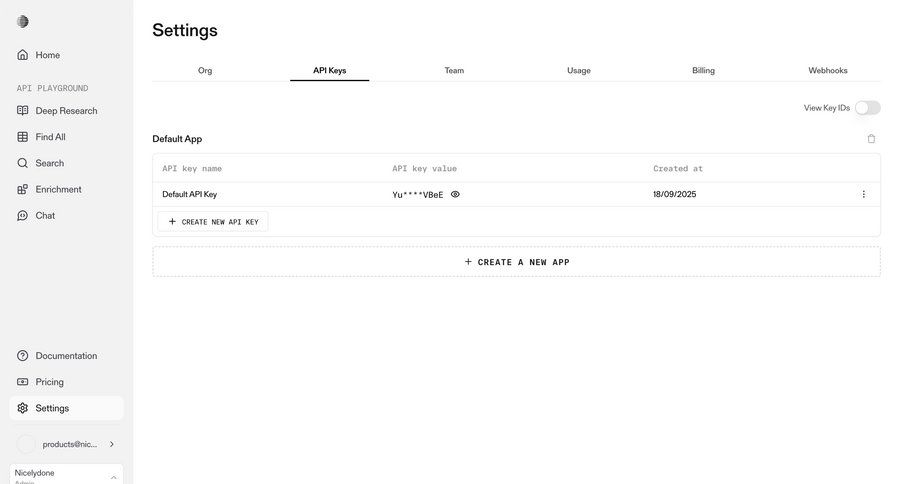 Parallel
			 settings security menu table ui page example