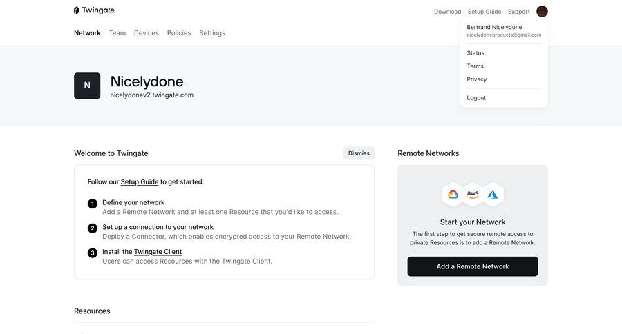 Twingate
			        ux ui design