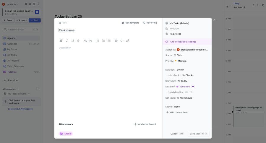 Motion
			 task management project management form attachment product details information page detail view item details info view ui page example