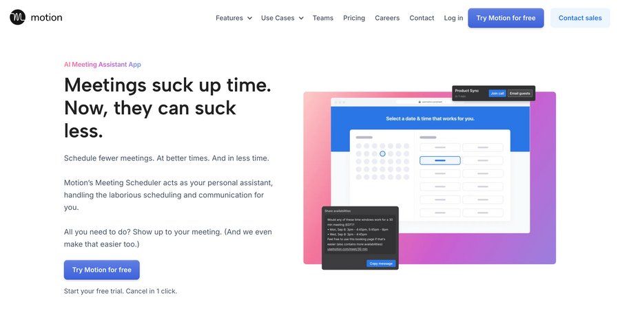 Motion
			feature demo meeting testimonials features virtual assistant ui page example