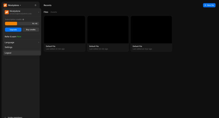 Morphic
			 dashboard sidebar navigation account management progress indicator subscription management file organization user account hierarchical navigation buy credits sidebar progress bar ui page example