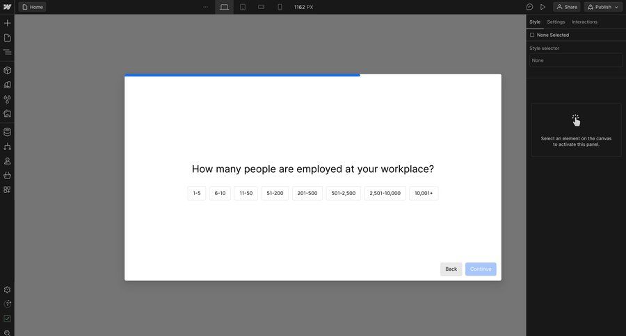 Webflow
			   ux ui design
